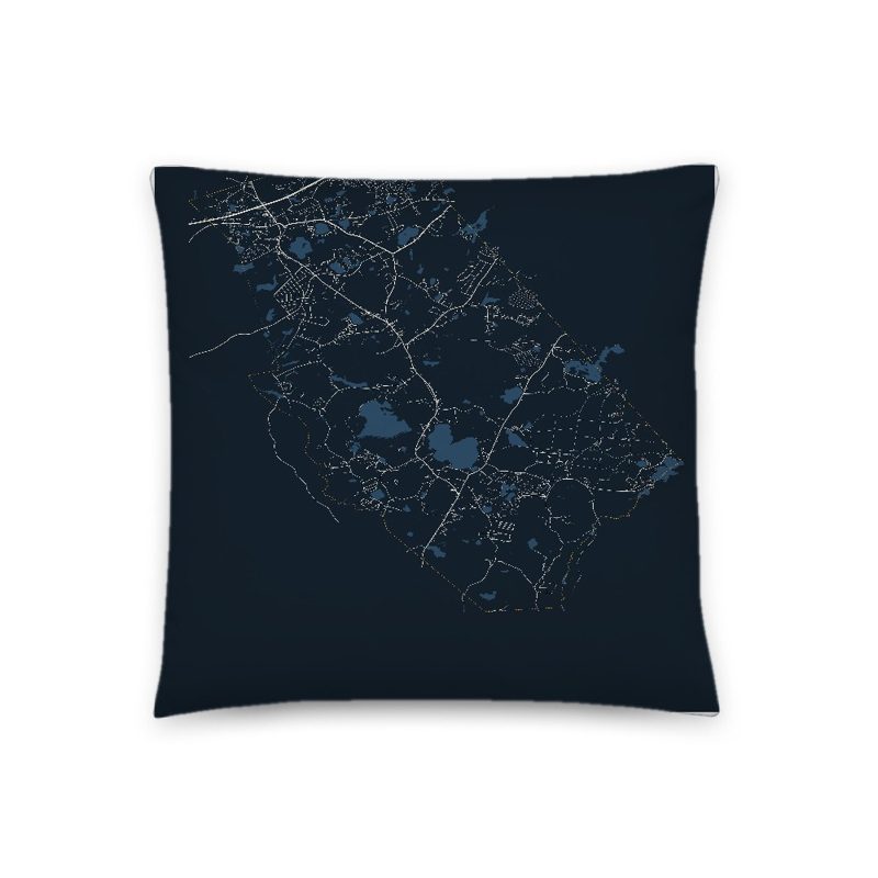 Carver Map Throw Pillow