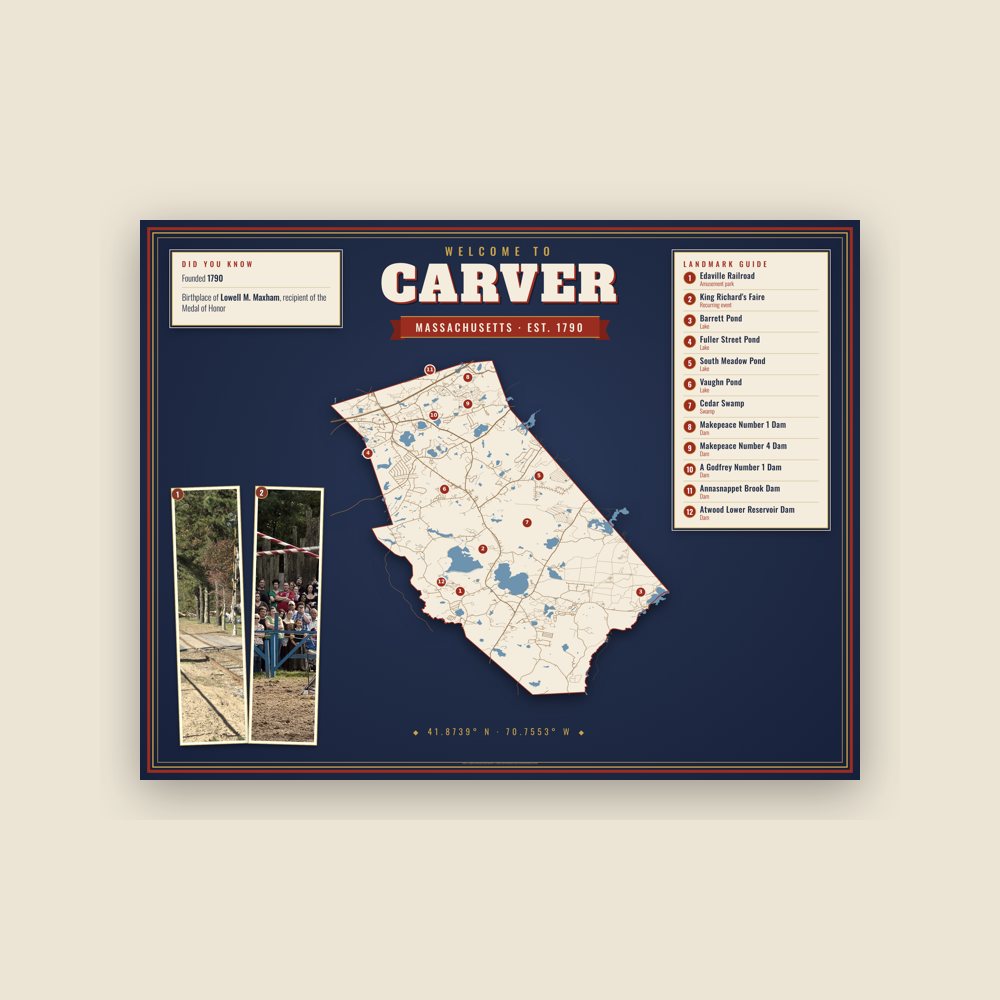 Carver Map Placemat
