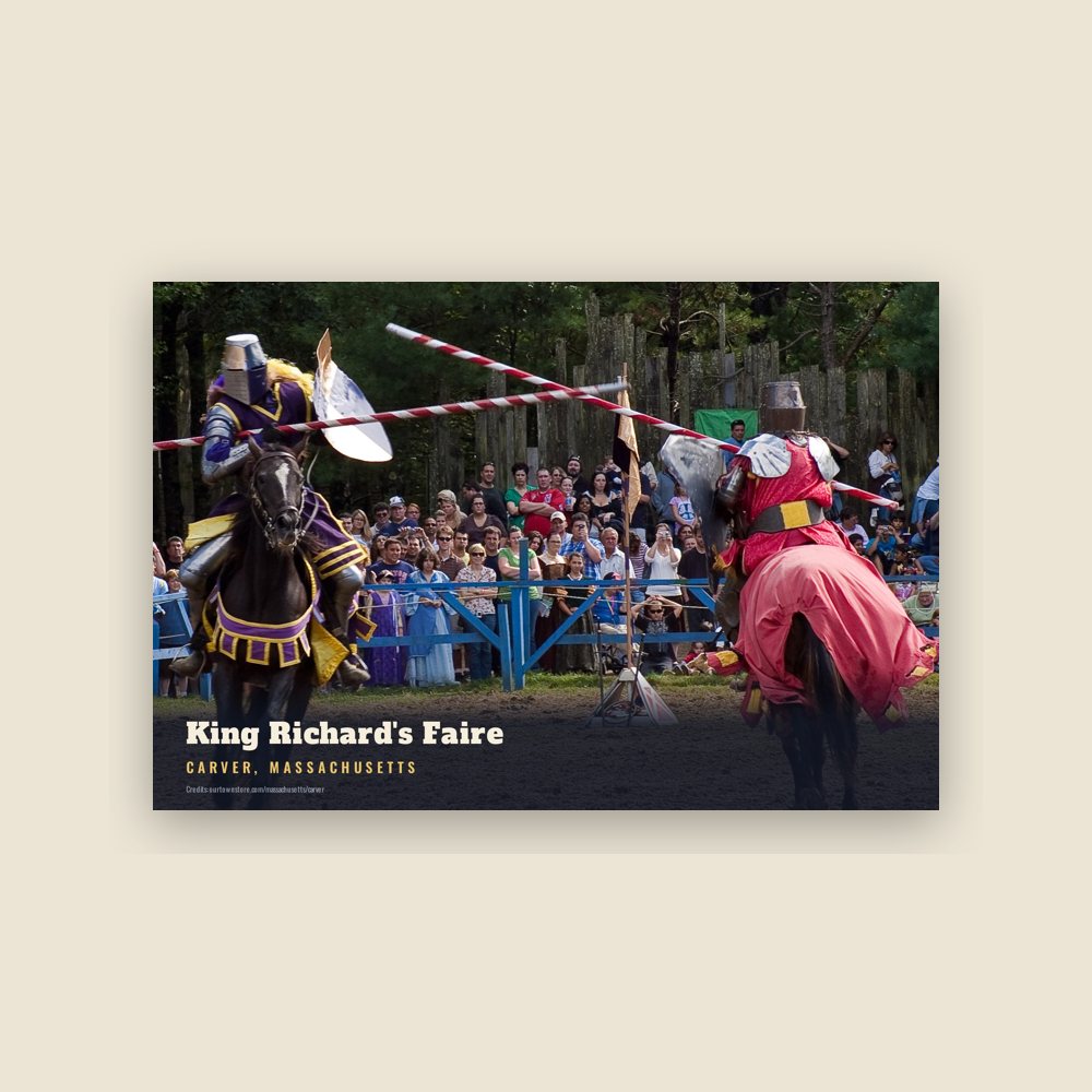 Carver King Richard's Faire Postcard