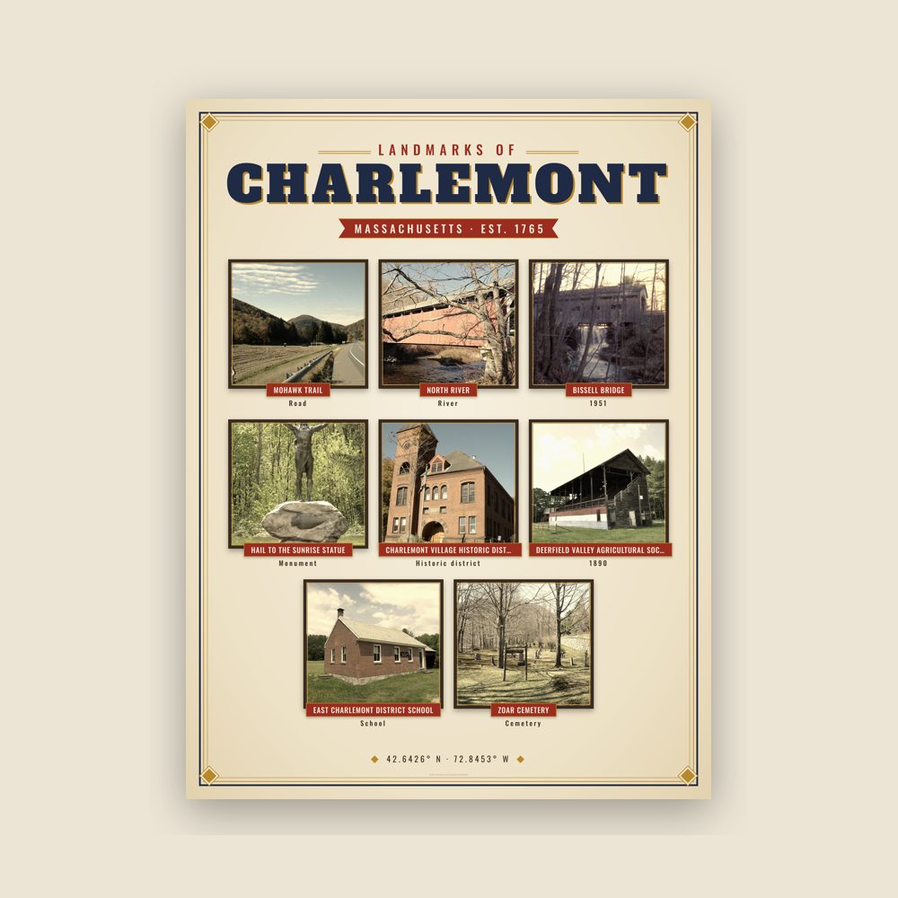 Charlemont Landmarks Photo Poster