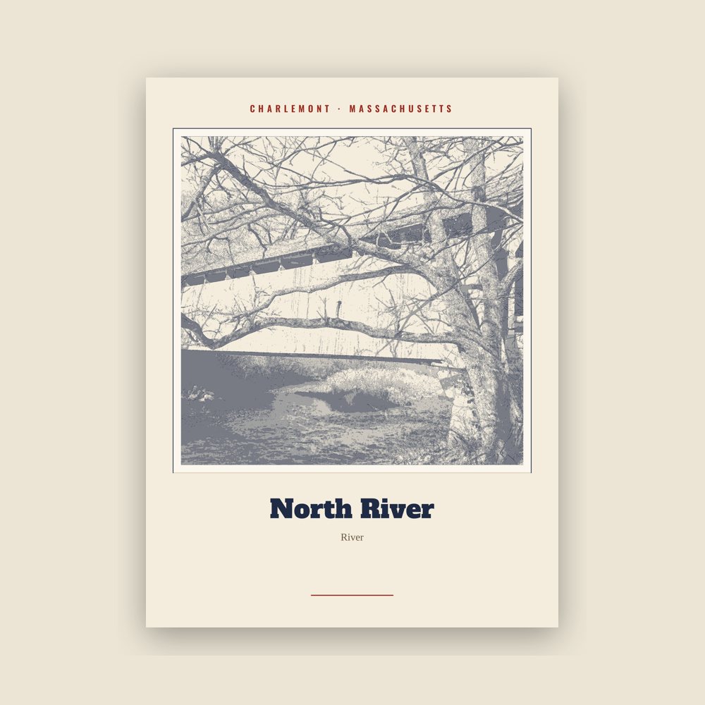 Charlemont North River Landmark Print