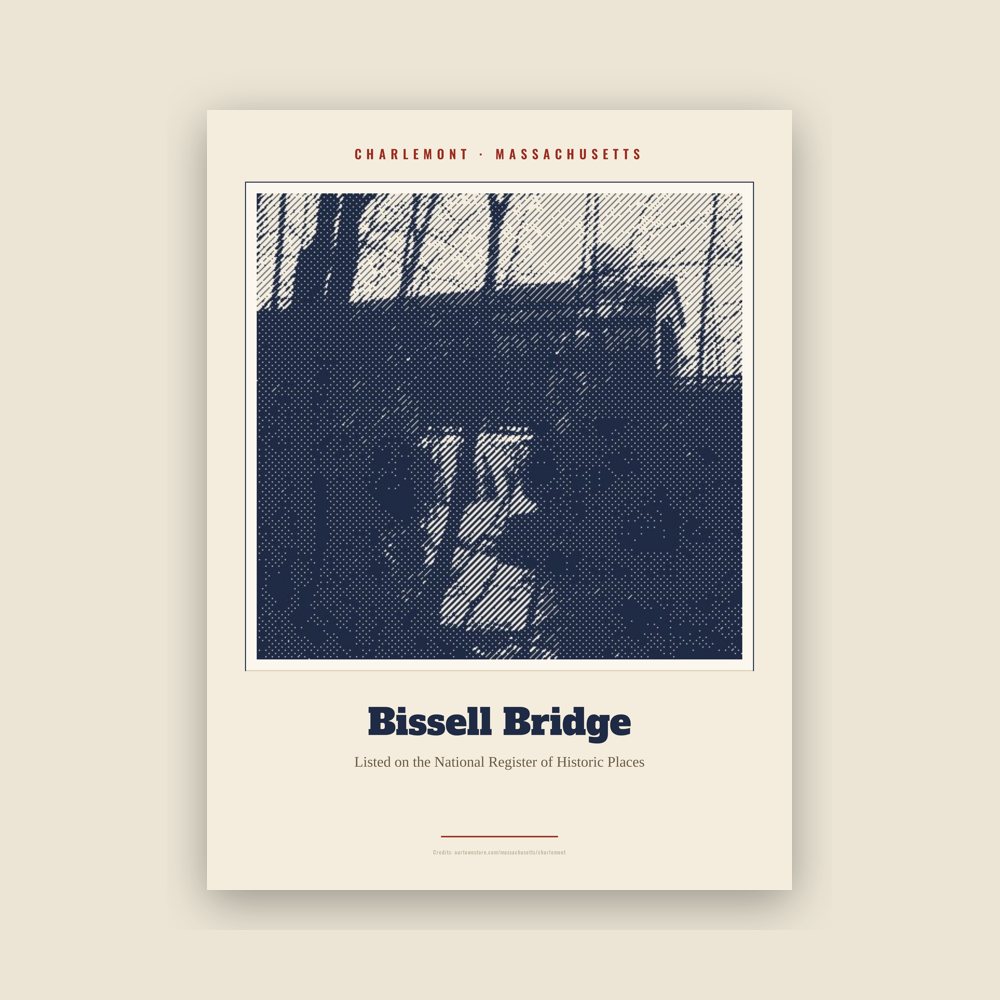 Charlemont Bissell Bridge Landmark Print
