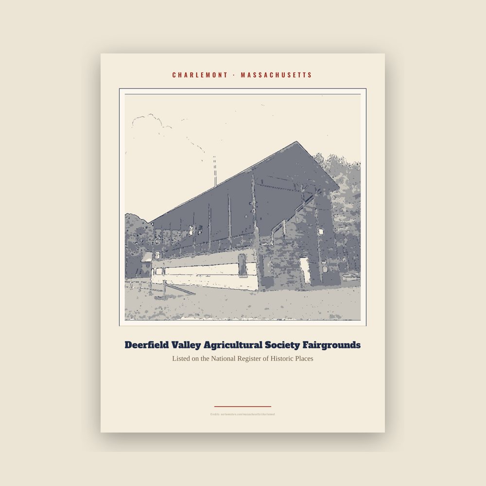 Charlemont Deerfield Valley Agricultural Society Fairgrounds Landmark Print