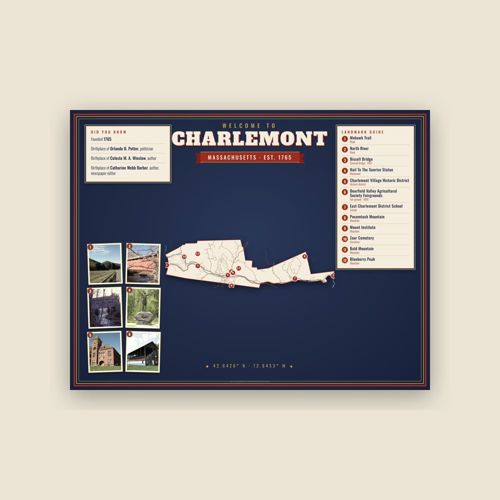 Charlemont Map Placemat