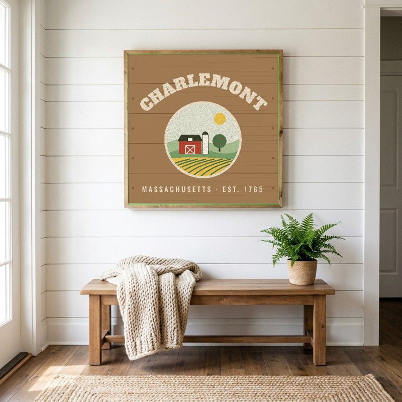 Charlemont Hometown Wood Sign