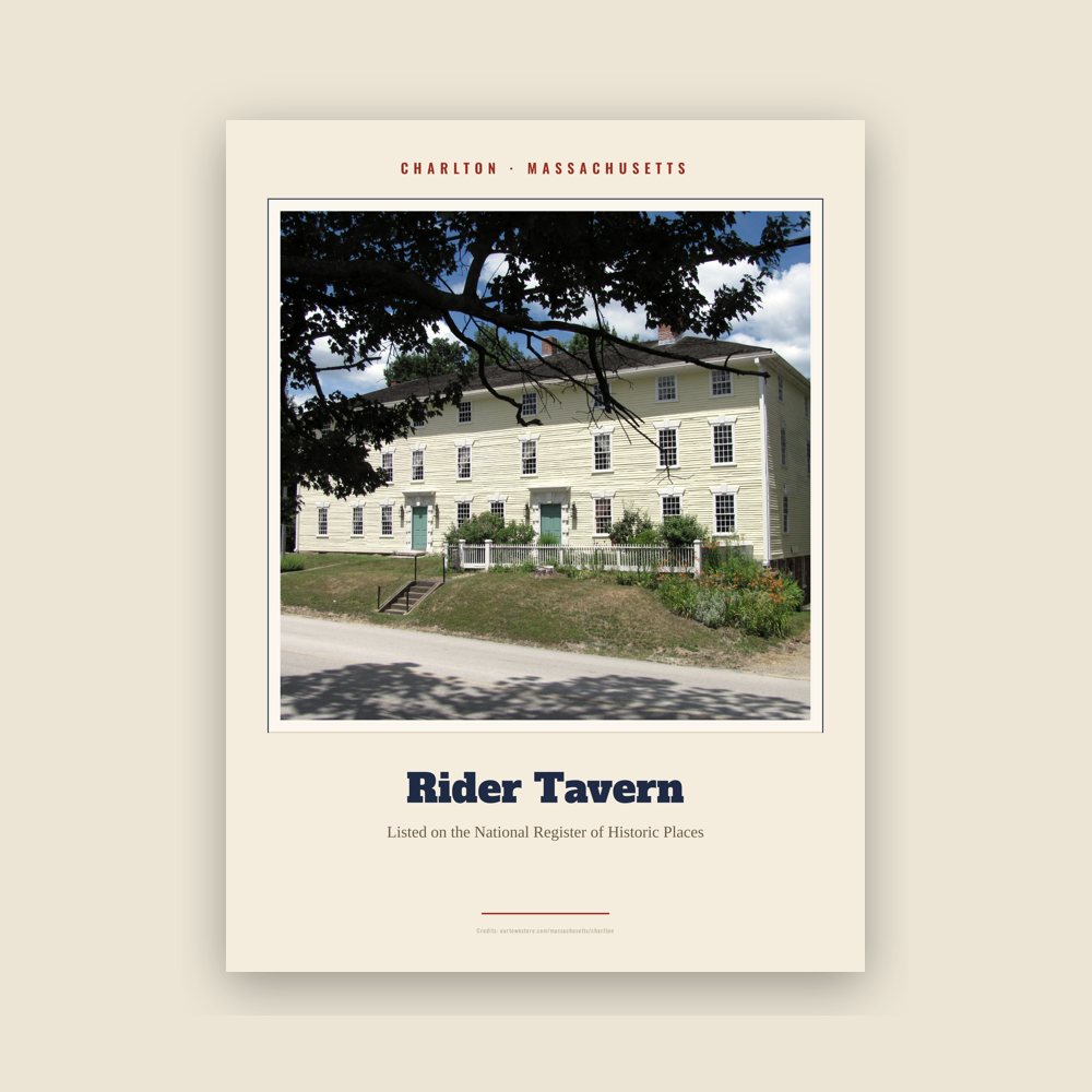 Charlton Rider Tavern Landmark Print