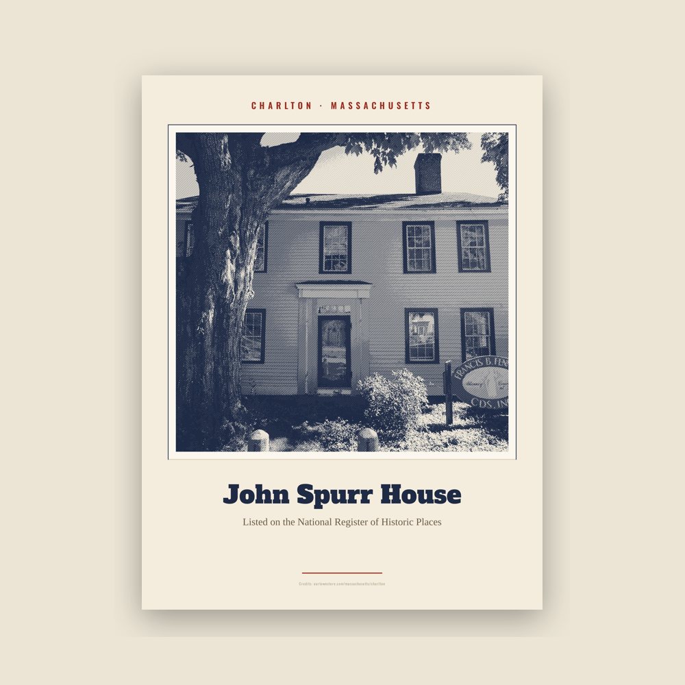 Charlton John Spurr House Landmark Print