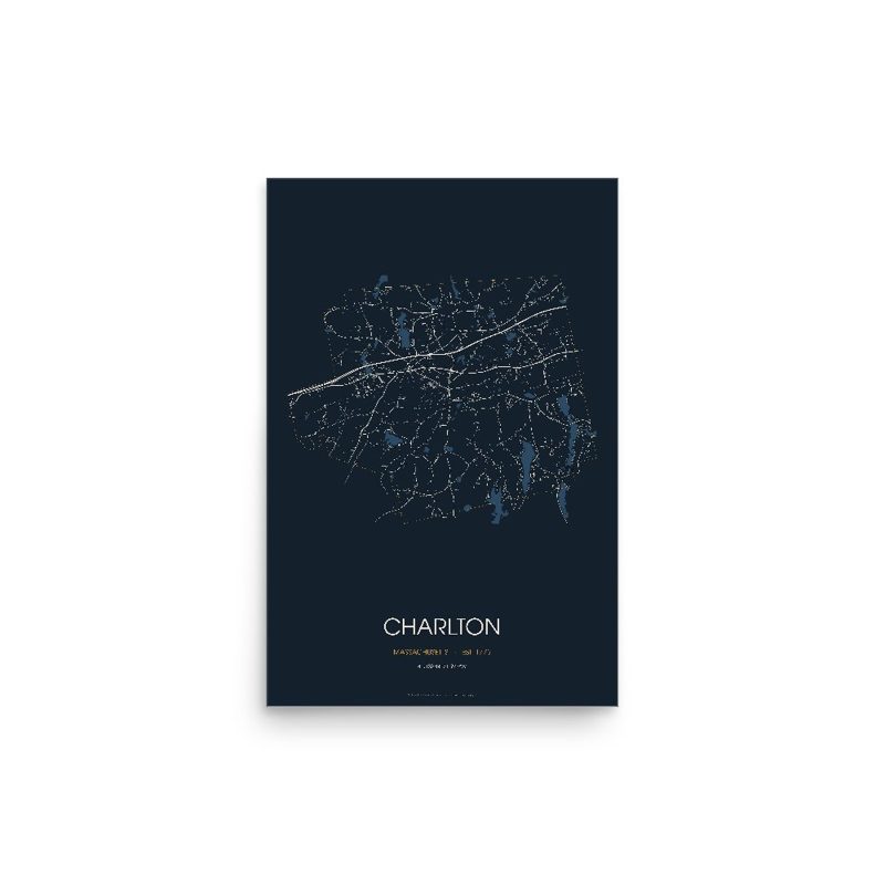 Charlton Street Map Poster · Midnight