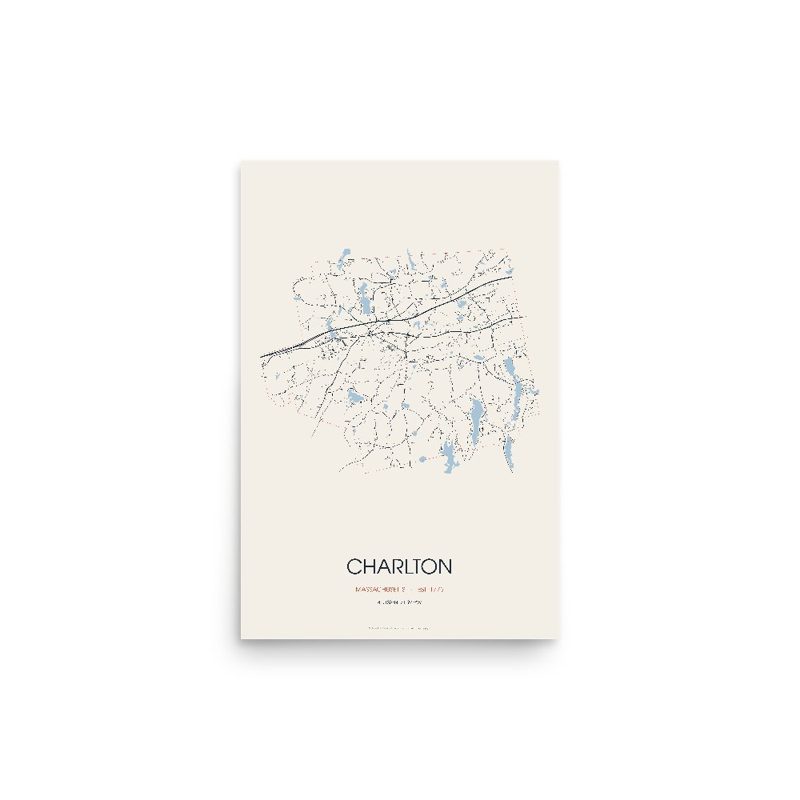 Charlton Street Map Poster · Linen