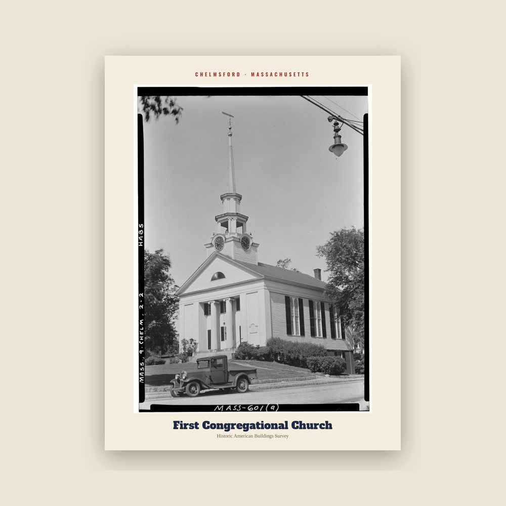 Chelmsford First Congregational Church Archive Print