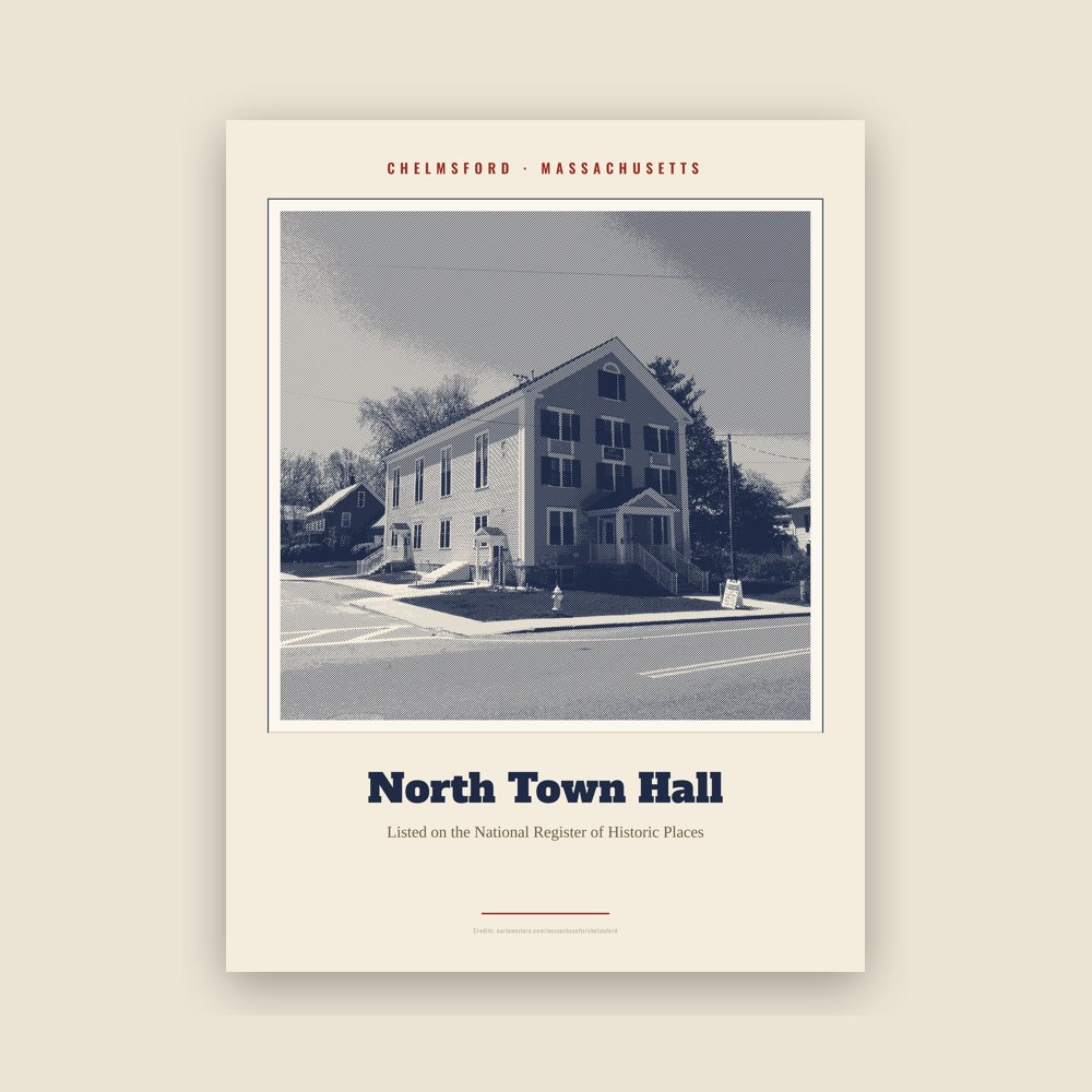 Chelmsford North Town Hall Landmark Print
