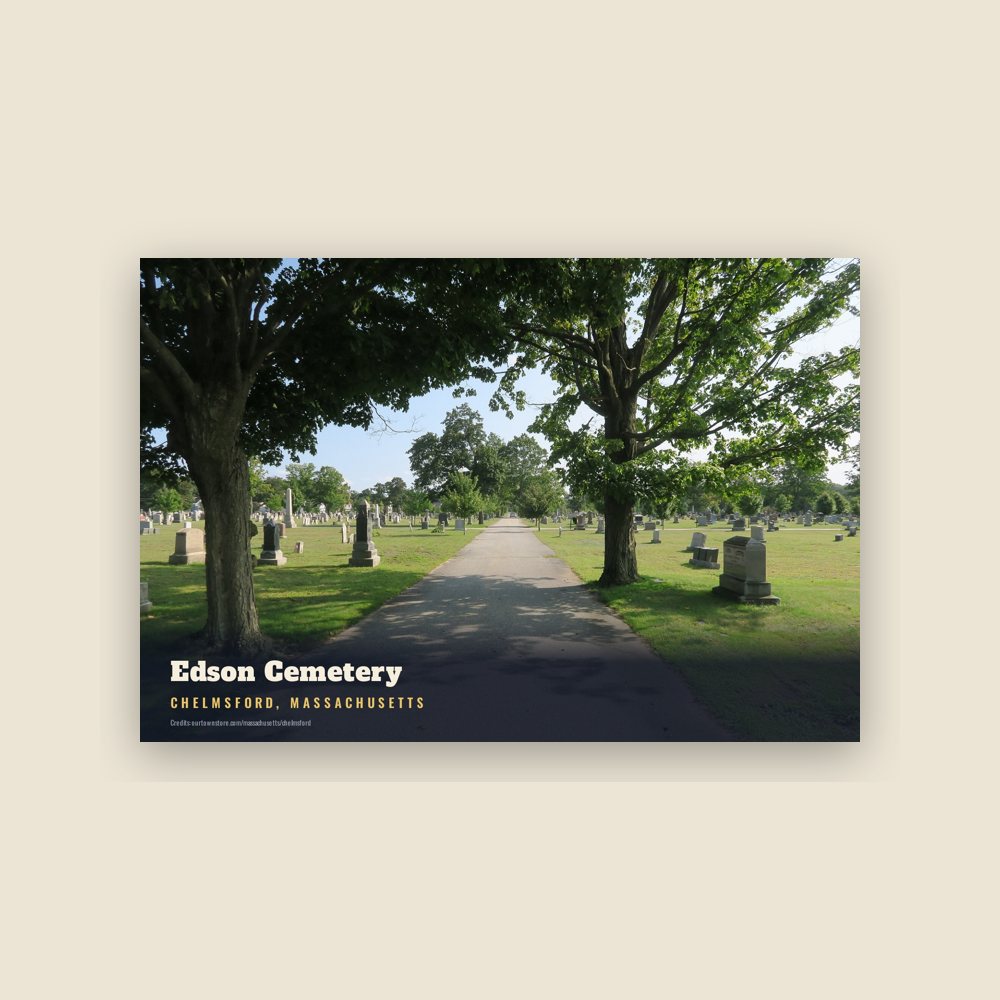 Chelmsford Edson Cemetery Postcard