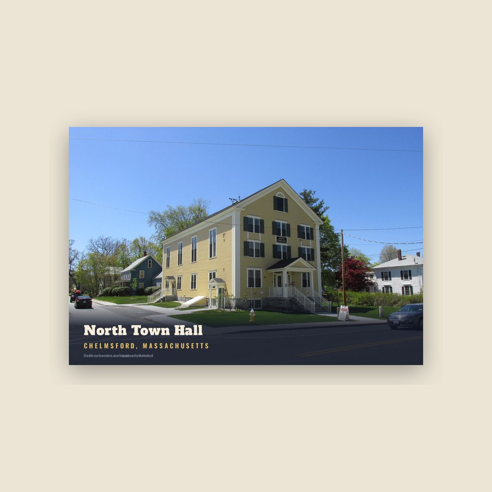Chelmsford North Town Hall Postcard