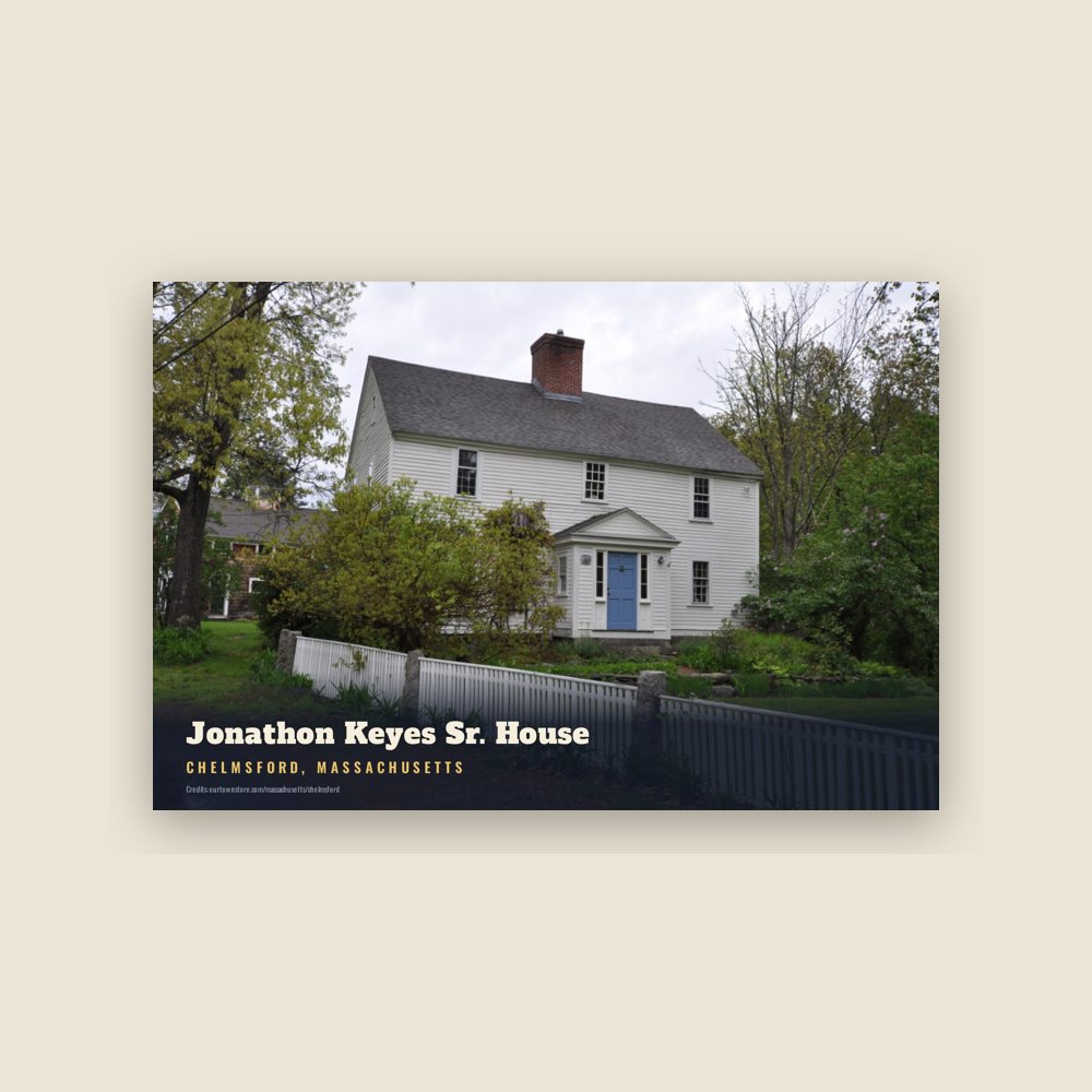 Chelmsford Jonathon Keyes Sr. House Postcard