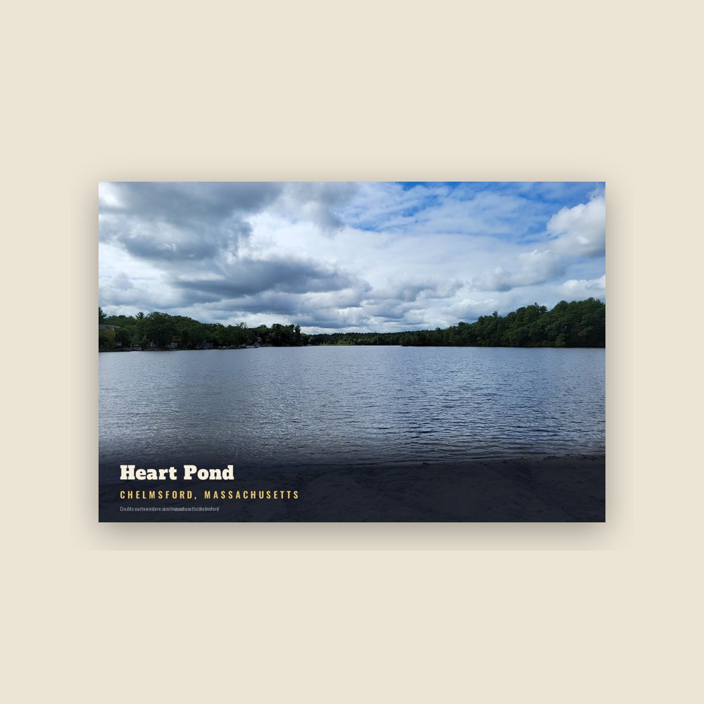 Chelmsford Heart Pond Postcard