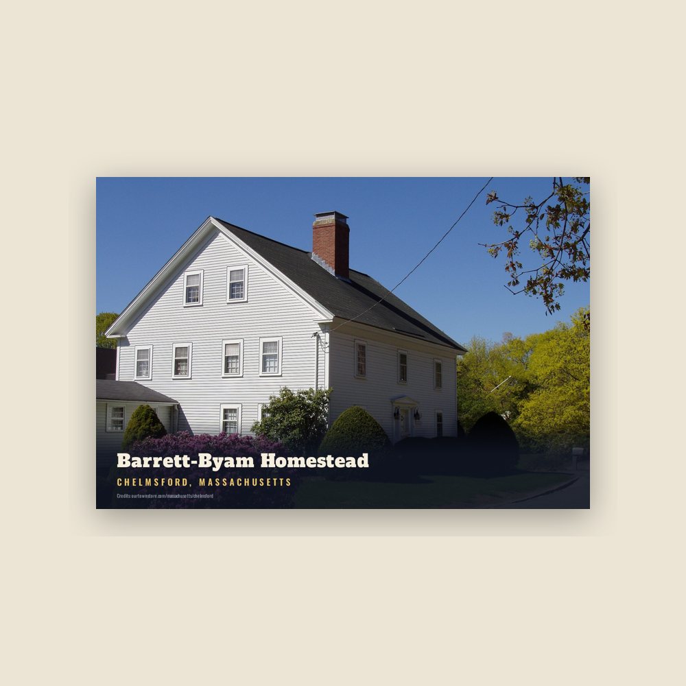 Chelmsford Barrett-Byam Homestead Postcard