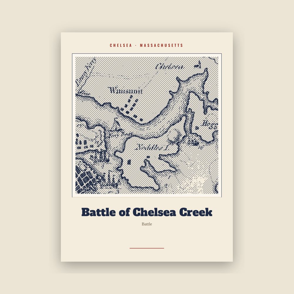 Chelsea Battle of Chelsea Creek Landmark Print