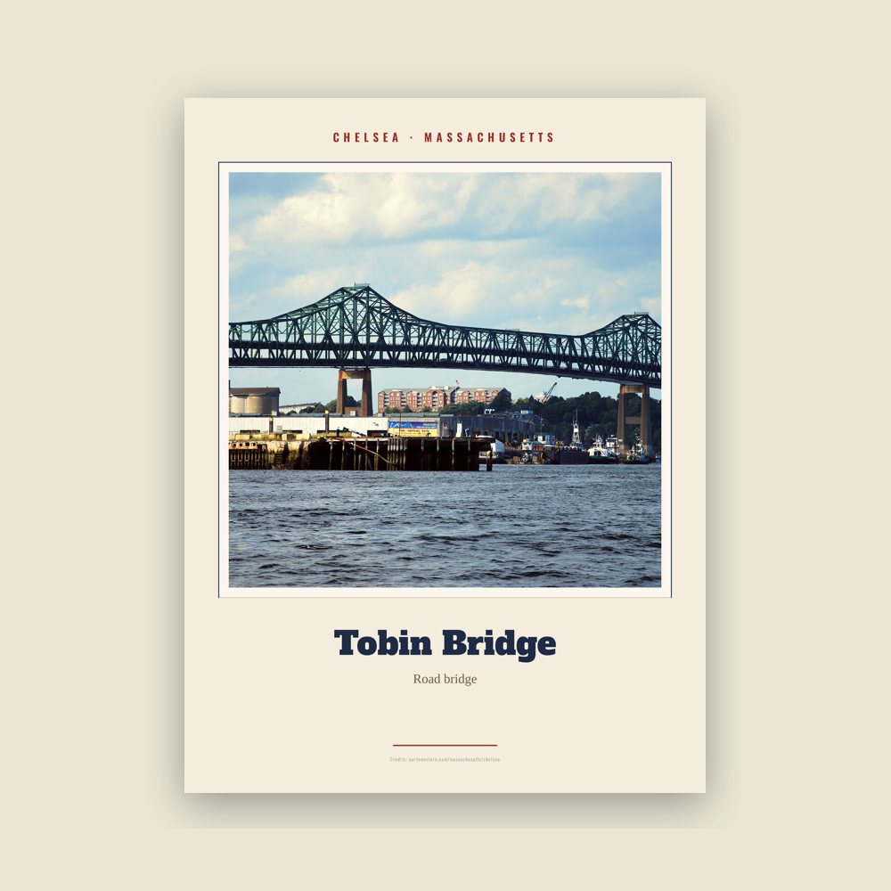 Chelsea Tobin Bridge Landmark Print