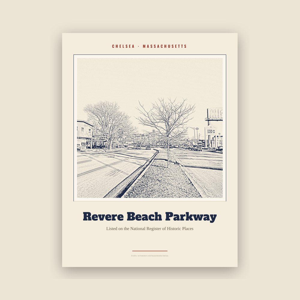Chelsea Revere Beach Parkway Landmark Print