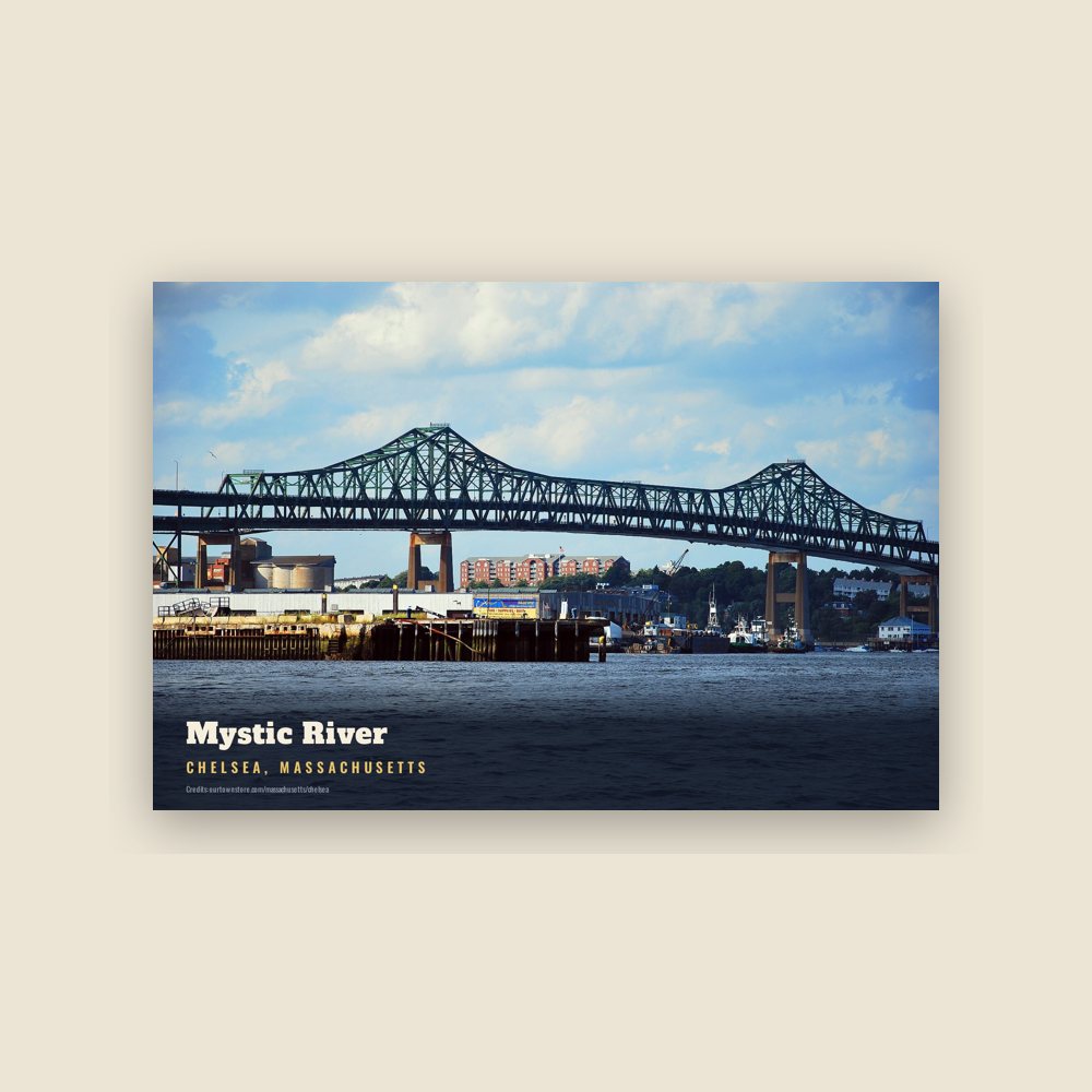 Chelsea Mystic River Postcard