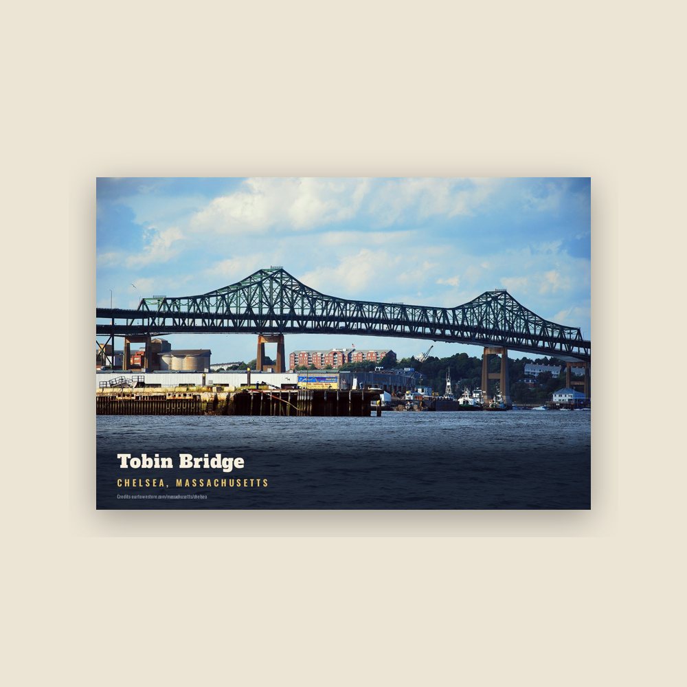 Chelsea Tobin Bridge Postcard