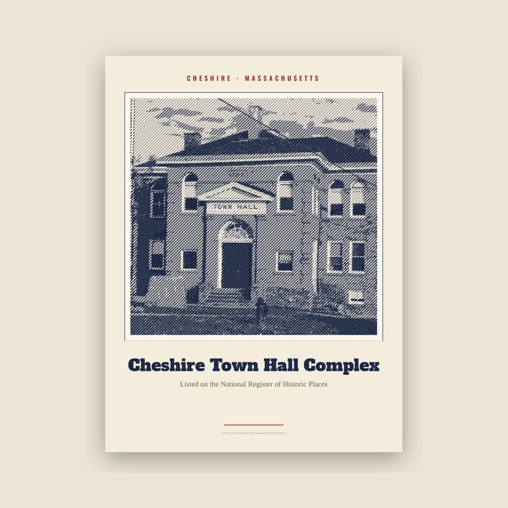 Cheshire Cheshire Town Hall Complex Landmark Print