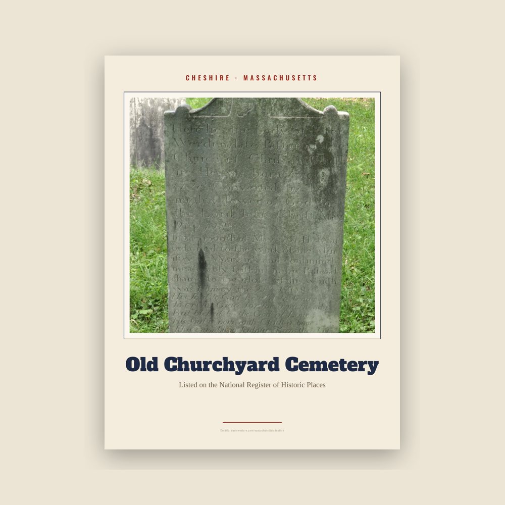 Cheshire Old Churchyard Cemetery Landmark Print