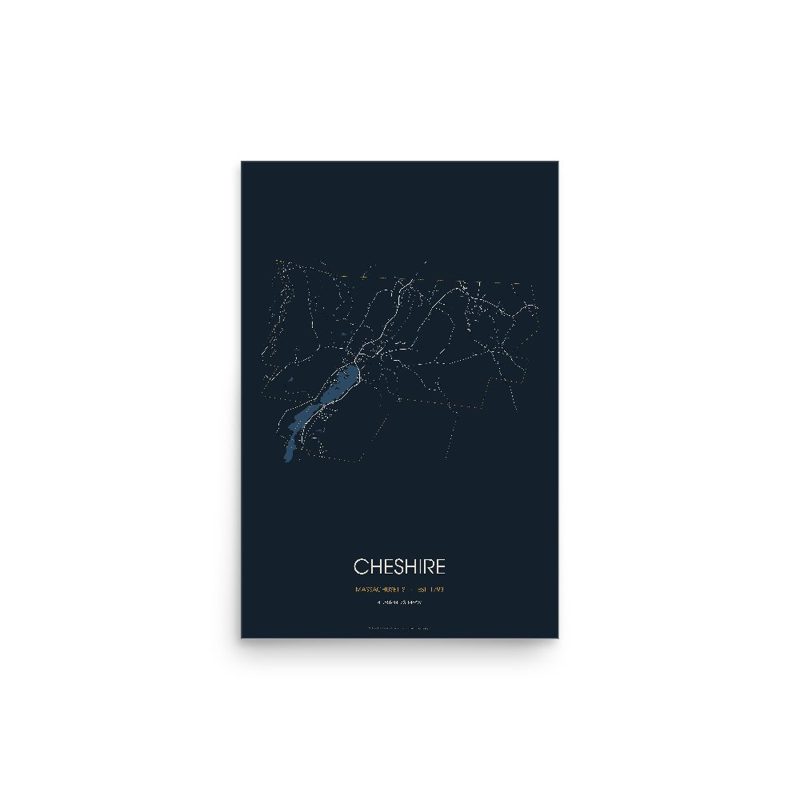 Cheshire Street Map Poster · Midnight