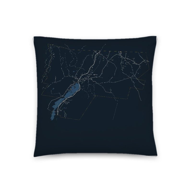Cheshire Map Throw Pillow