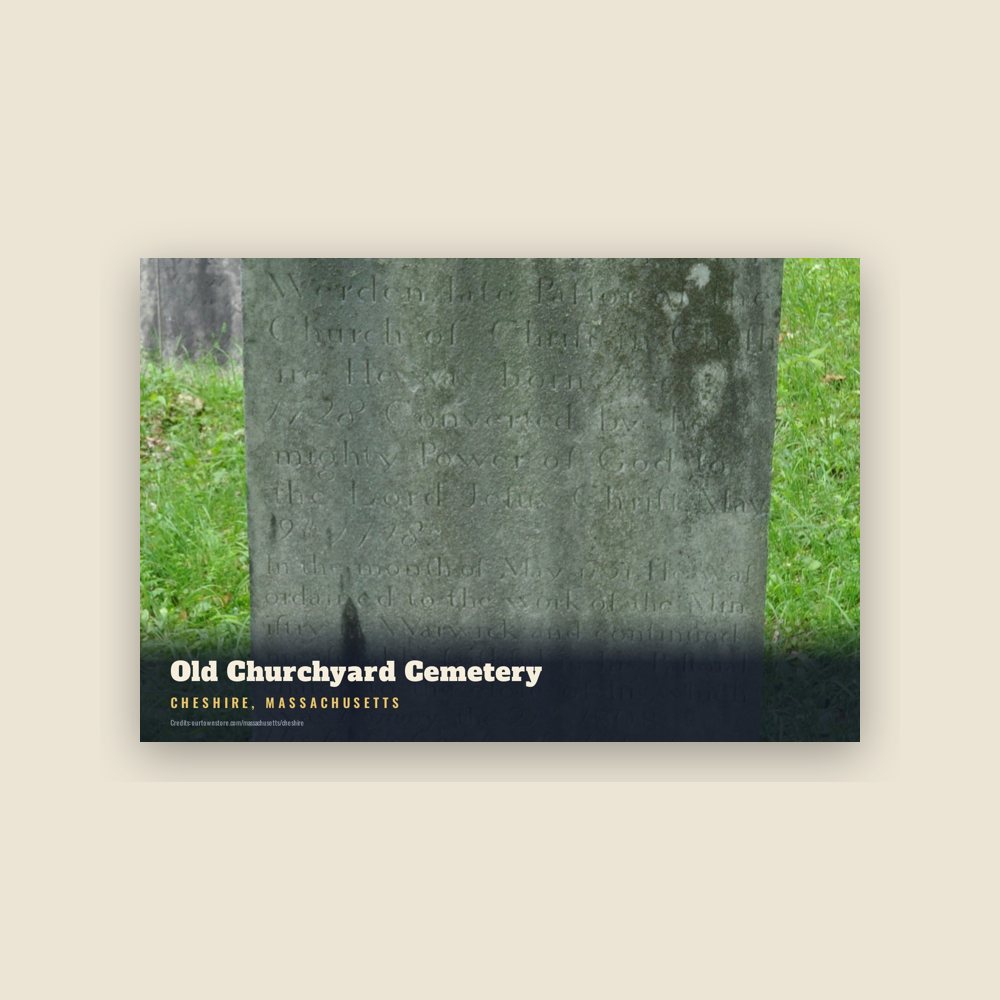 Cheshire Old Churchyard Cemetery Postcard