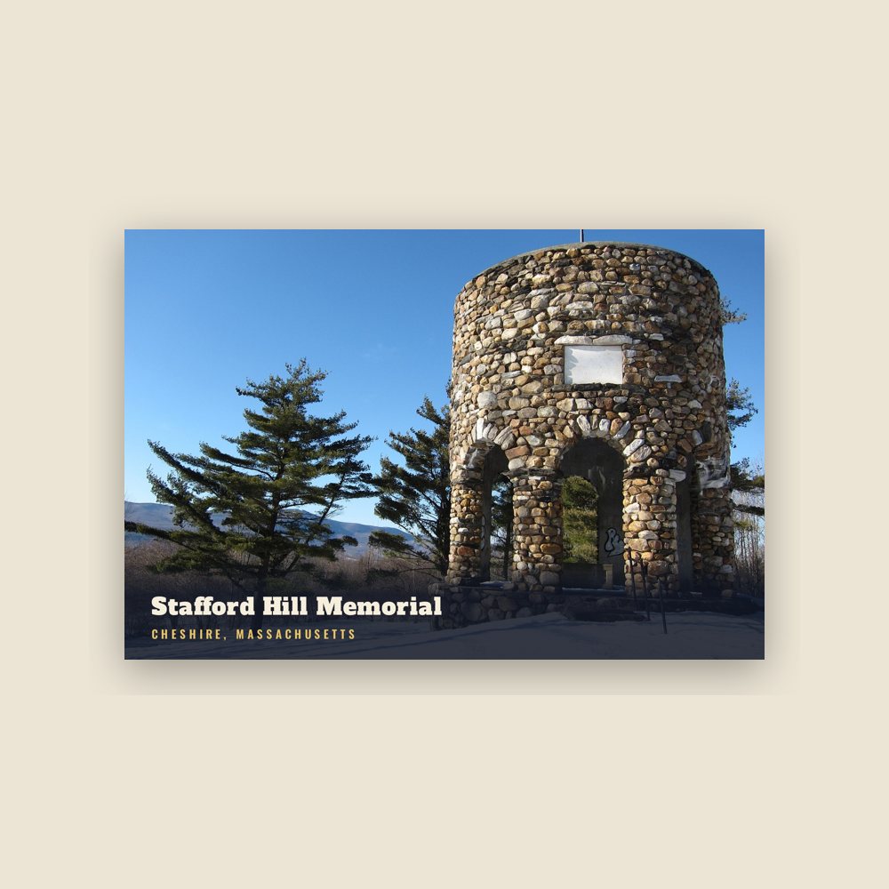 Cheshire Stafford Hill Memorial Postcard
