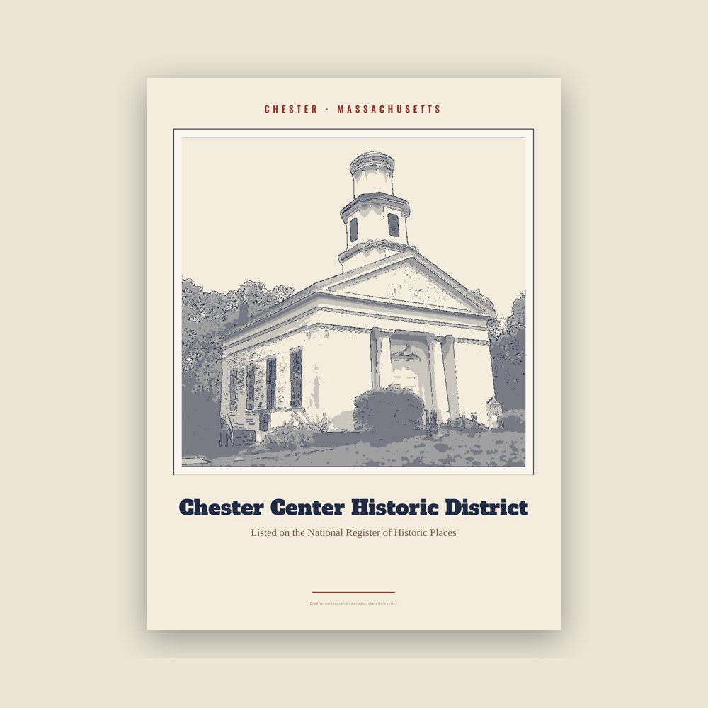 Chester Chester Center Historic District Landmark Print