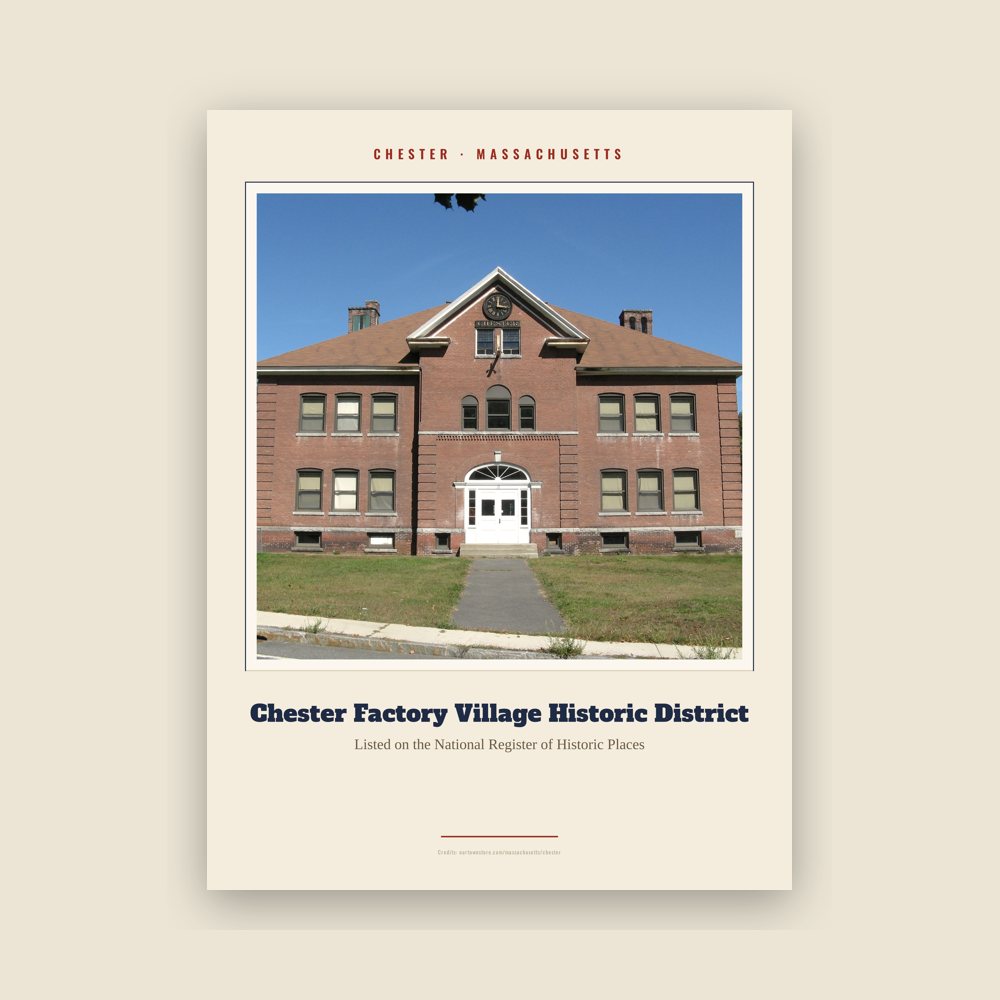 Chester Chester Factory Village Historic District Landmark Print