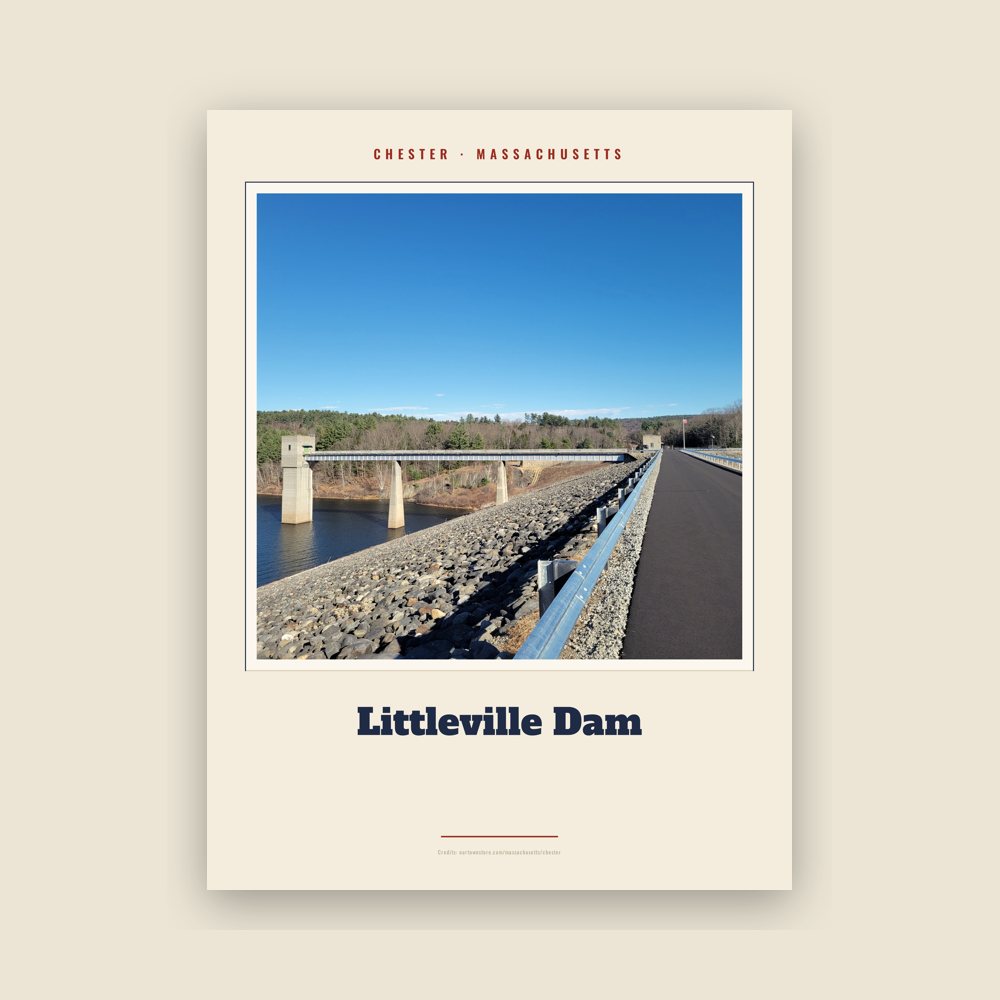 Chester Littleville Dam Landmark Print