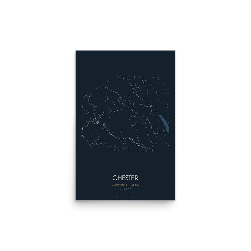 Chester Street Map Poster · Midnight