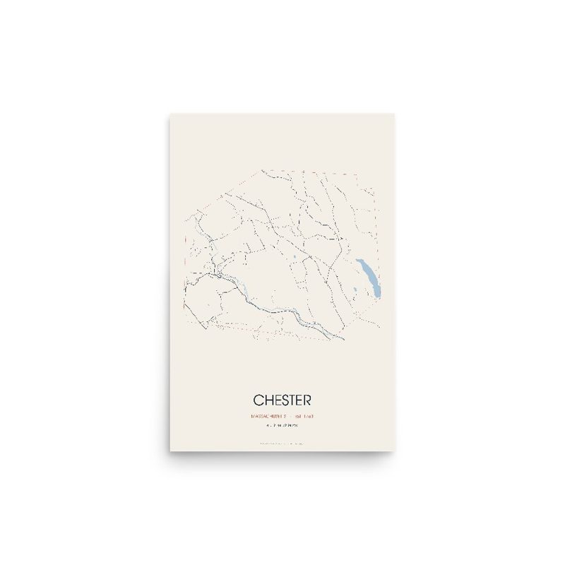 Chester Street Map Poster · Linen