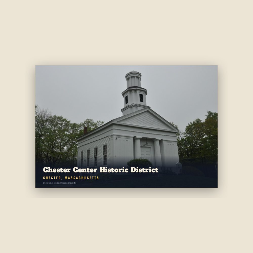 Chester Chester Center Historic District Postcard