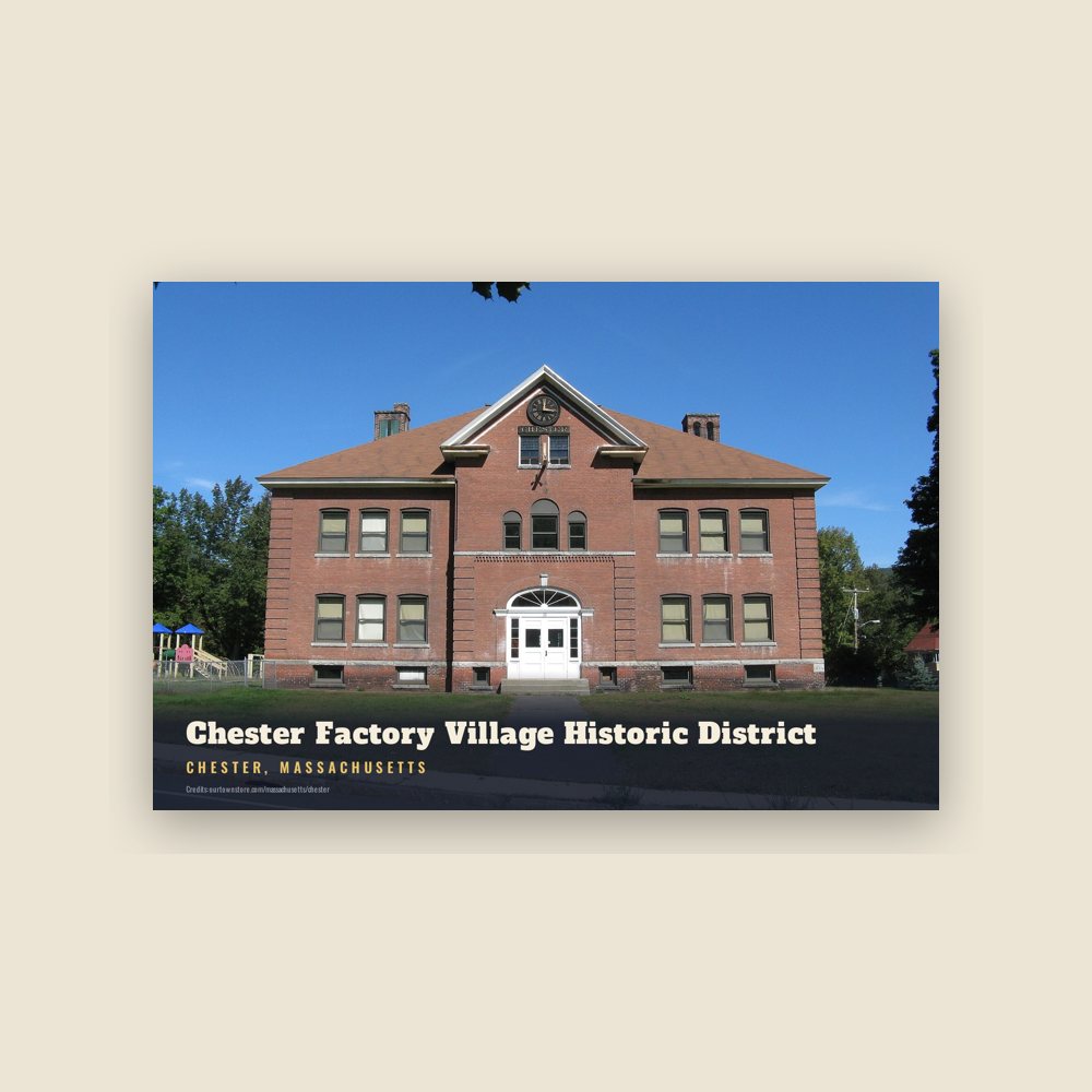Chester Chester Factory Village Historic District Postcard