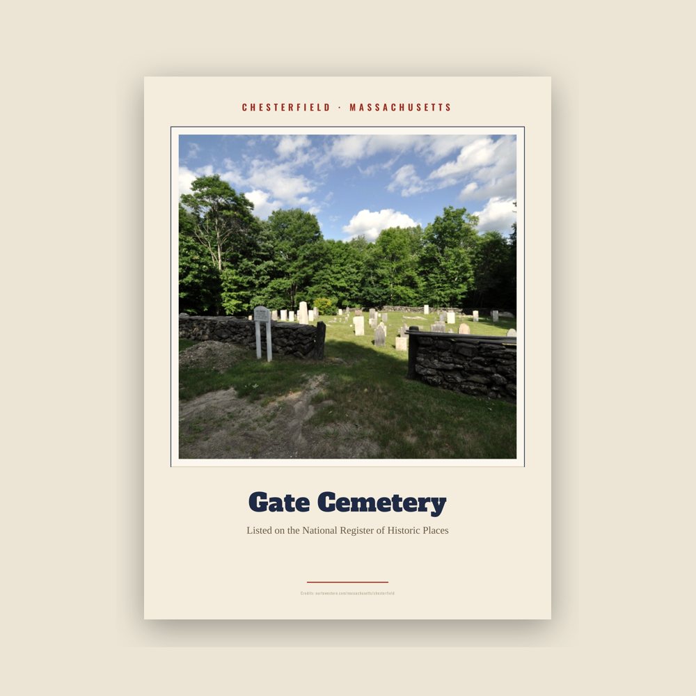 Chesterfield Gate Cemetery Landmark Print