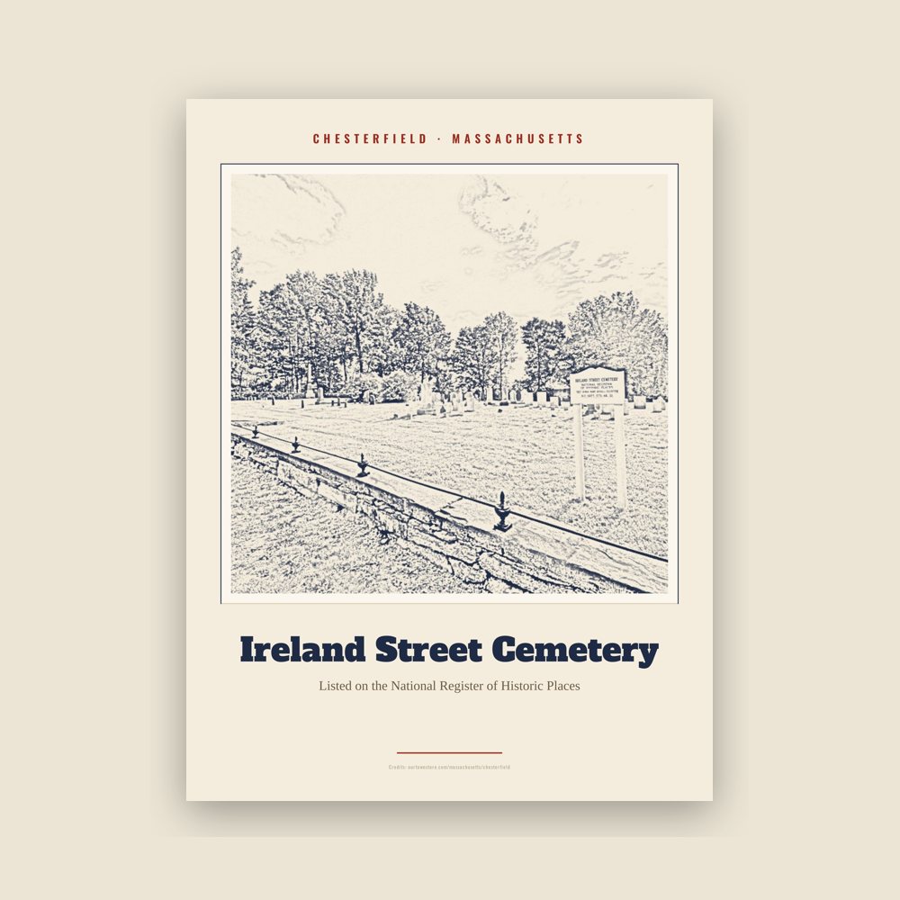 Chesterfield Ireland Street Cemetery Landmark Print