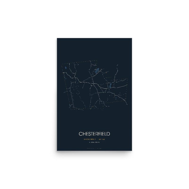 Chesterfield Street Map Poster · Midnight