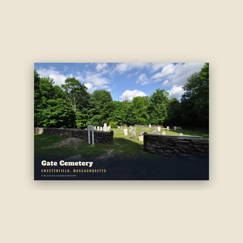 Chesterfield Gate Cemetery Postcard