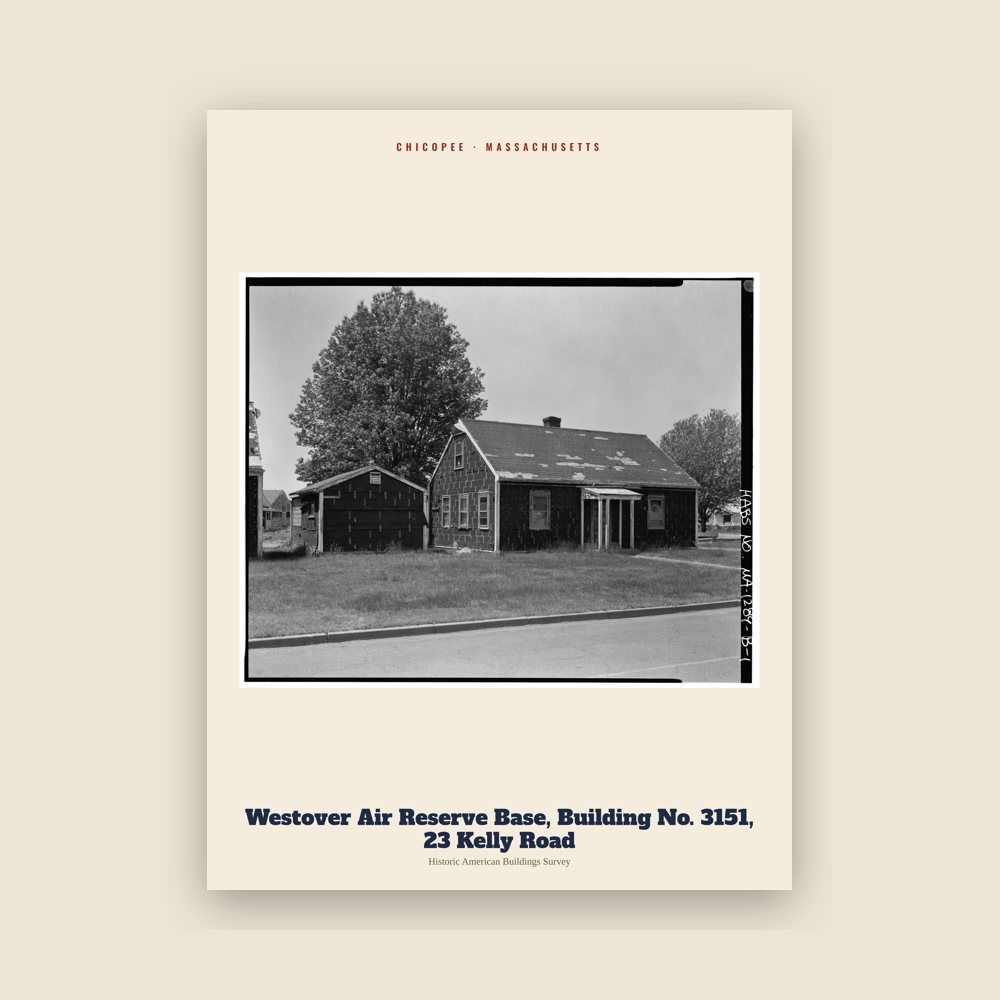 Chicopee Westover Air Reserve Base, Building No. 3151, 23 Kelly Road Archive Print