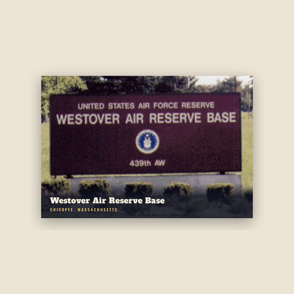 Chicopee Westover Air Reserve Base Postcard