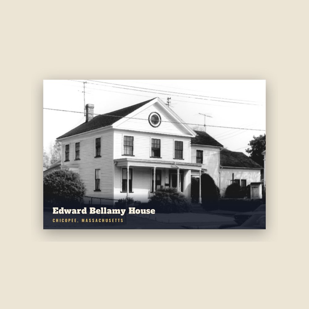 Chicopee Edward Bellamy House Postcard