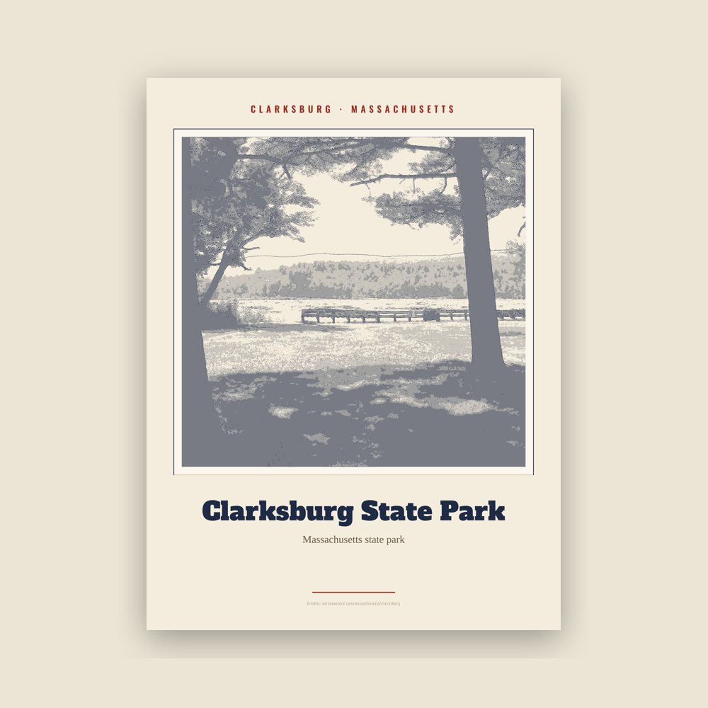 Clarksburg Clarksburg State Park Landmark Print