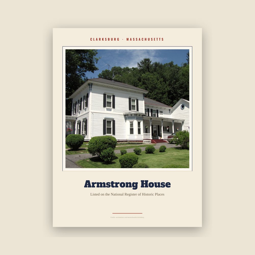 Clarksburg Armstrong House Landmark Print