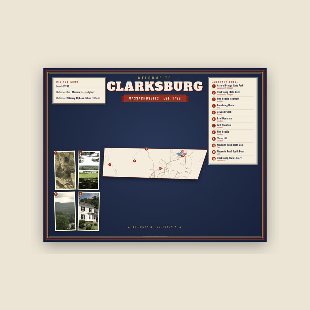 Clarksburg Map Placemat
