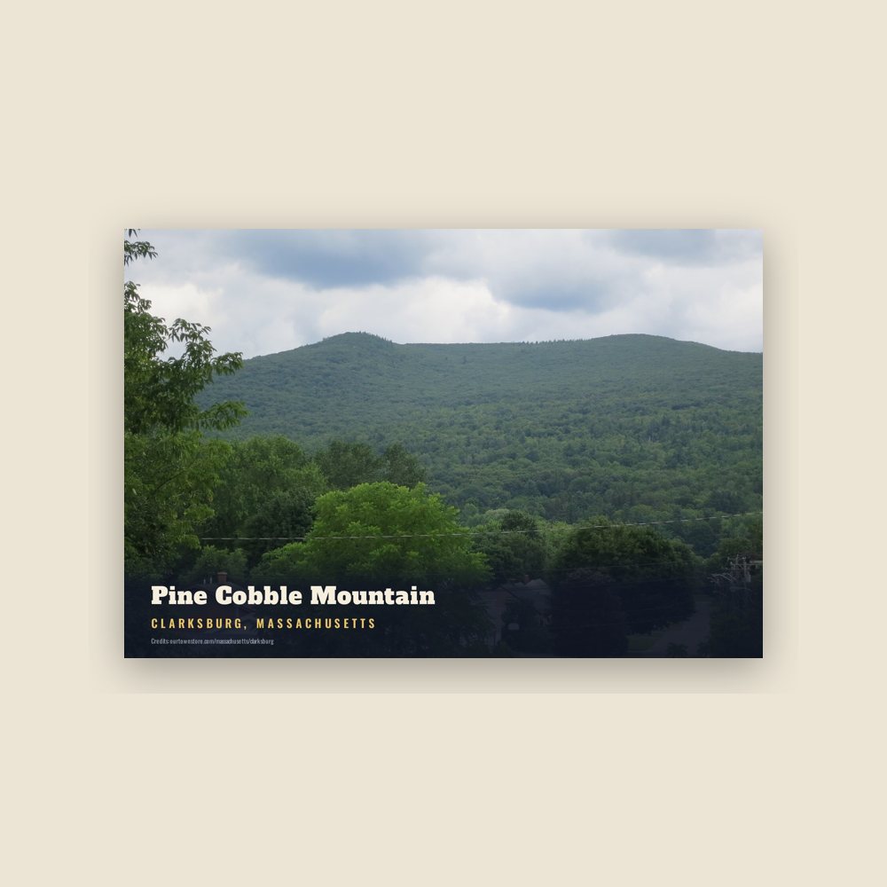 Clarksburg Pine Cobble Mountain Postcard