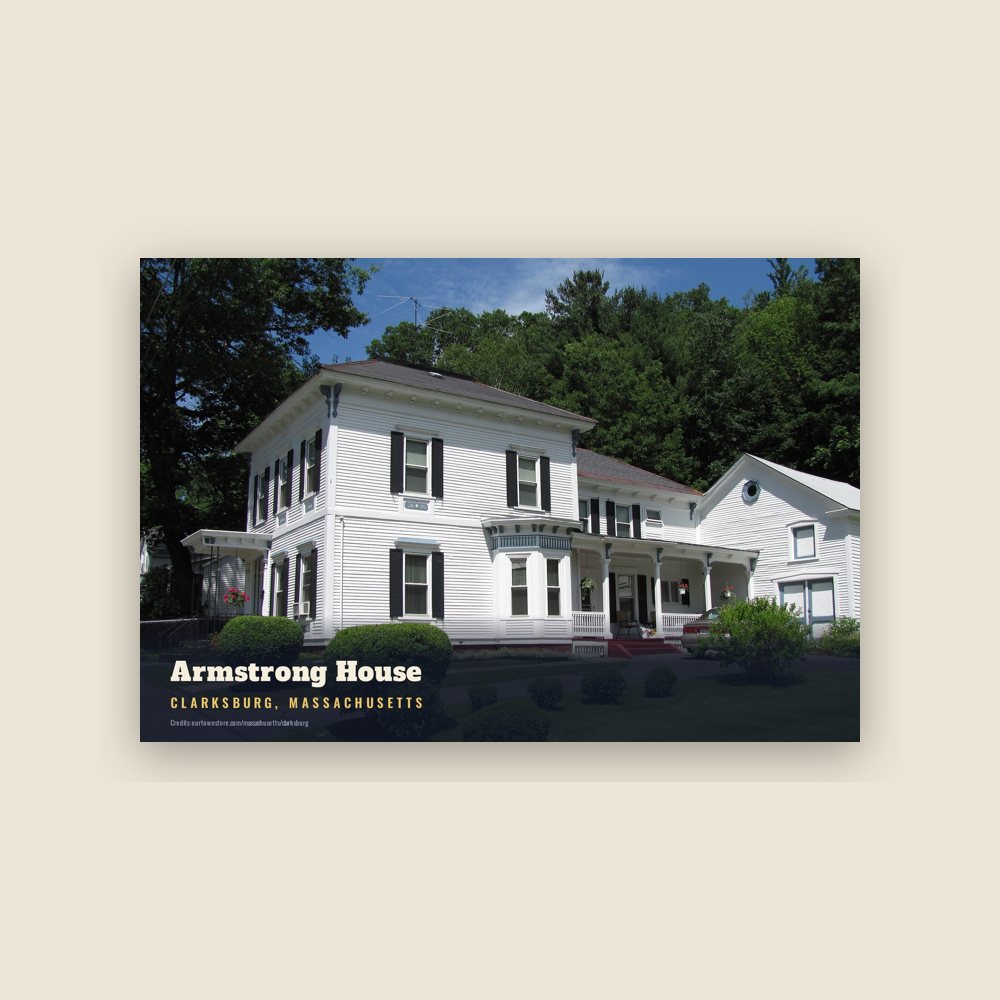 Clarksburg Armstrong House Postcard